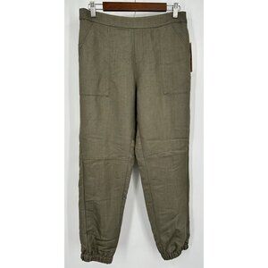 Nanette Lepore Olive Spring Fling Joggers Women 8 Pockets NWT